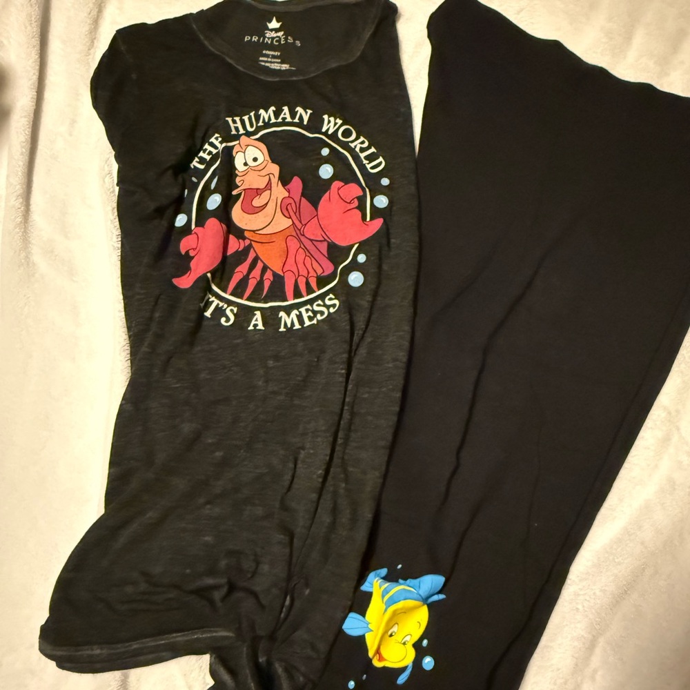 Disney Little Mermaid T-Shirt and Leggings Set